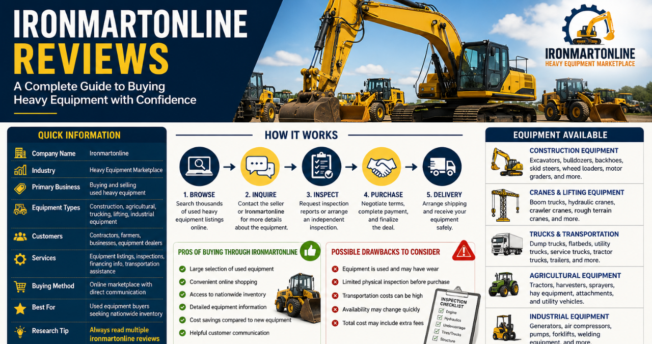 Ironmartonline Reviews: A Complete Guide to Buying Heavy Equipment with Confidence 8 Ironmartonline Reviews