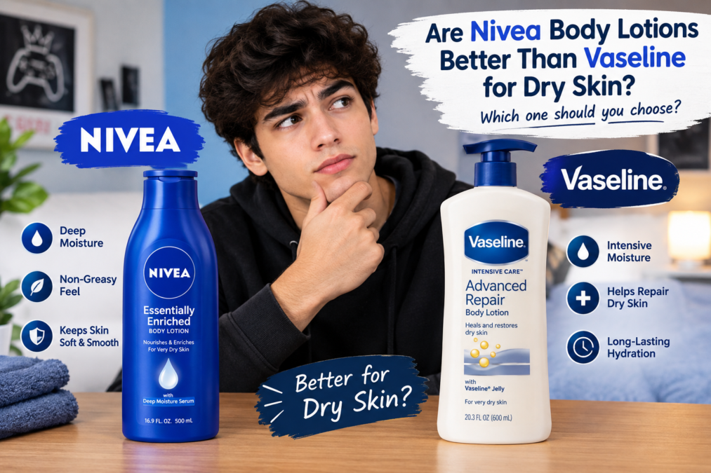 i am a genz man. are nivea body lotions better than vaseline for dry skin? 2 i am a genz man. are nivea body lotions better than vaseline for dry skin?